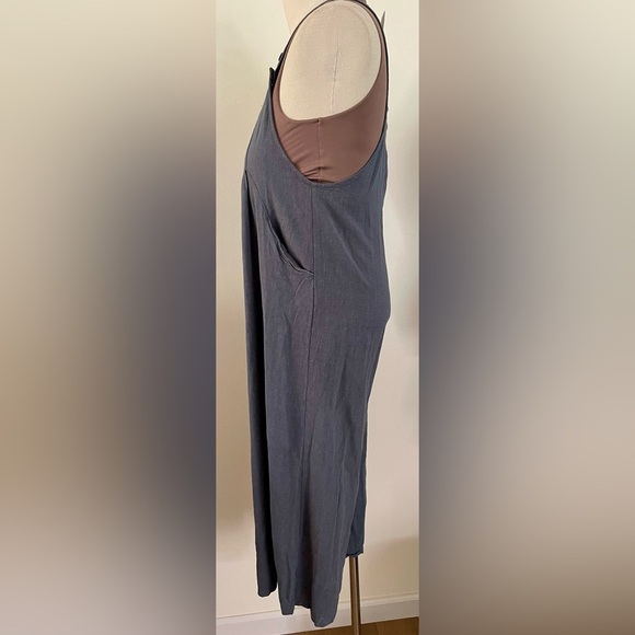 Anrabess | Linen Blend Overalls | Oversized Wide Leg | Comfy | Women’s S - Picture 3 of 7